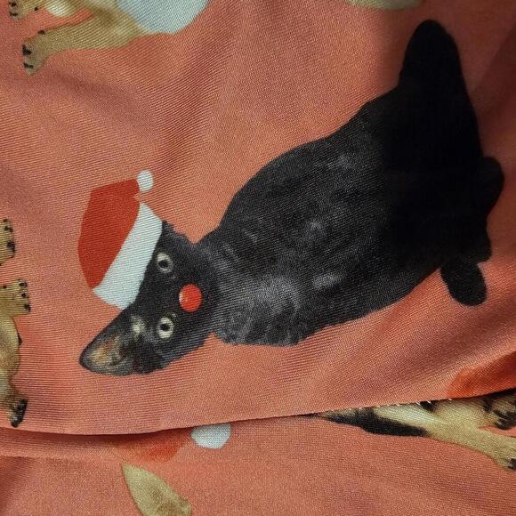 Sugar High Multi-Color Pet Print Pajama Pants - Picture 7 of 9